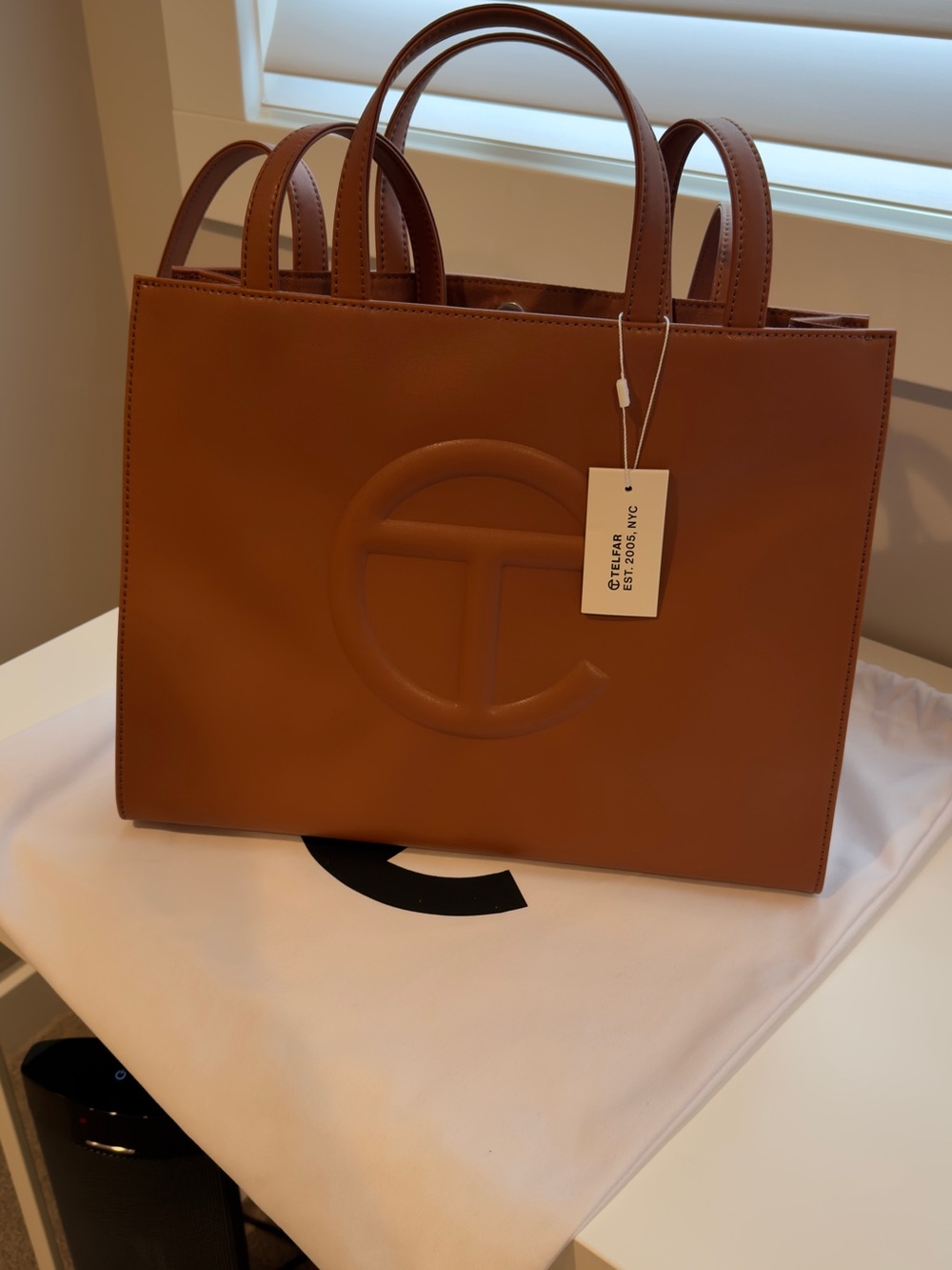 Telfar Medium Shopping Bag in Tan